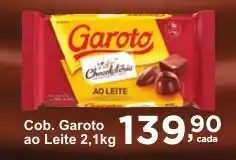 Rossi Supermercado Cob. Garoto ao Leite oferta