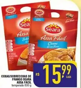Mercantil Rodrigues Coxas/sobrecoxas de frango seara assa facil 800g oferta