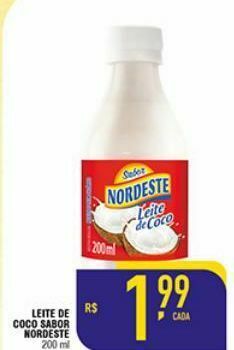 Mercantil Rodrigues Leite de coco nordeste 200ml oferta
