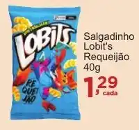 Rossi Supermercado Salgadinho Lobit's Requeijão oferta