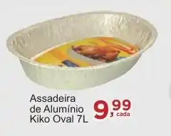 Rossi Supermercado Assadeira de Alumínio Kiko Oval oferta