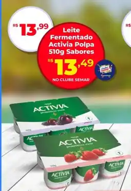 Semar Supermercado Leite Fermentado Activia Polpa Sabores oferta