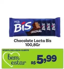 Covabra Supermercados Chocolate Lacta Bis oferta