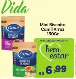 Covabra Supermercados Mini Biscoito Camil Arroz oferta