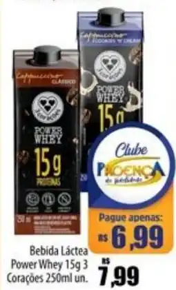 Proença Supermercados Bebida Láctea Power Whey 15g 3 Corações oferta