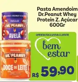 Covabra Supermercados Pasta Amendoim Dr.Peanut Whey Protein Z. Açúcar oferta