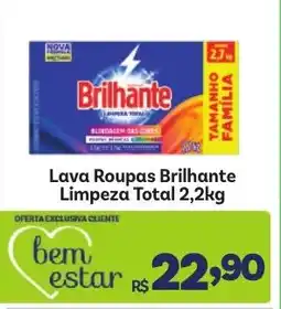 Covabra Supermercados Lava Roupas Brilhante Limpeza Total oferta