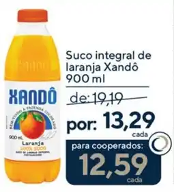 Coop Suco integral de laranja Xandô oferta