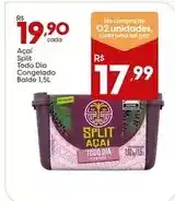 Supper Rissul Split açaí - todo dia congelado balde oferta