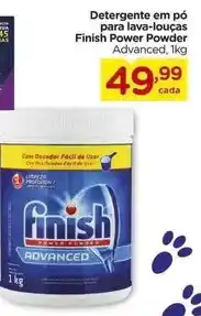 Carrefour Finish - detergente em pó para lava-louças power powder oferta