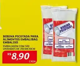 Bobina picotada para alimentos embalibag embalixo