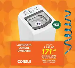 Lojas Cem Lavadora consul CWB09BB oferta