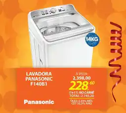 Lojas Cem Lavadora panasonic F140B1 oferta