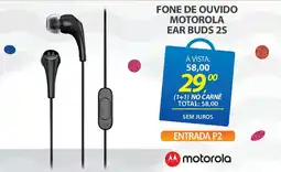 Lojas Cem Fone de ouvido motorola ear buds 2s oferta