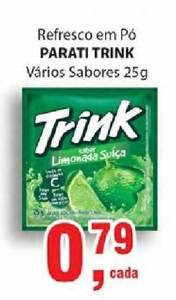Refresco em po Parati Trink varios sabores 25g