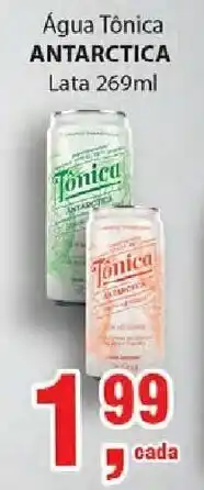 Supermercados Mundial Agua Tonica Antarctica lata 269ml oferta