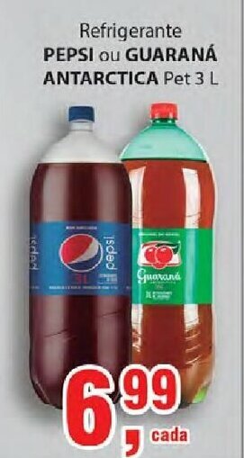 Supermercados Mundial Refrigerante Pepsi ou Guarana Antarctica 3L oferta