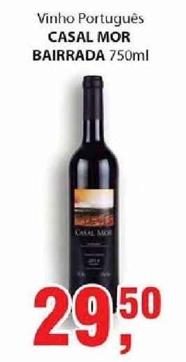 Supermercados Mundial Vinho Portugues Casal Mor Bairrada 750ml oferta