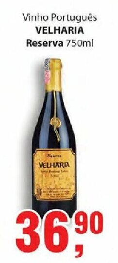 Supermercados Mundial Vinho Portugues Velharia Reserva 750ml oferta