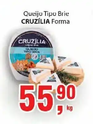 Queijo Tipo Brie Cruzilia Forma 1kg