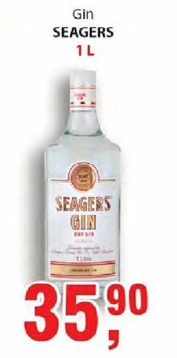 Supermercados Mundial Gin Seagers 1L oferta
