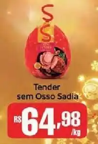 Supermercados Mundial Tender com Osso Sadia 1kg oferta