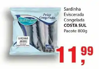 Supermercados Mundial Sardinha Eviscerada Cong. Costa Sul 800g oferta