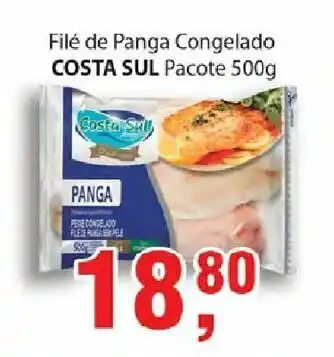 Supermercados Mundial File de Panga Congelado Costa Sul 500g oferta