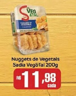 Supermercados Mundial Nuggets de Vegetais Sadia Veg&Tal 200g oferta