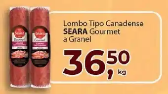 Supermercados Mundial Lombo Tipo Canadense Seara Gourmet a granel 1kg oferta
