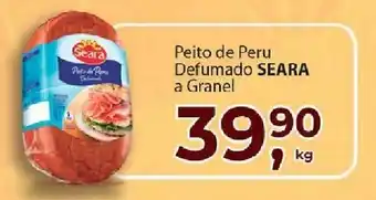 Supermercados Mundial Peito de Peru Defumado Seara a granel 1kg oferta
