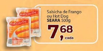 Supermercados Mundial Salsicha de Frango ou Hot Dog Seara 500g oferta
