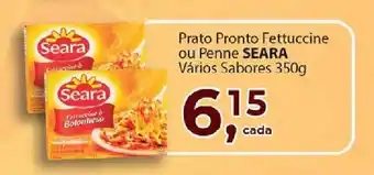 Supermercados Mundial Prato Pronto Fettuccine ou Penne Seara varios sabores 350g oferta