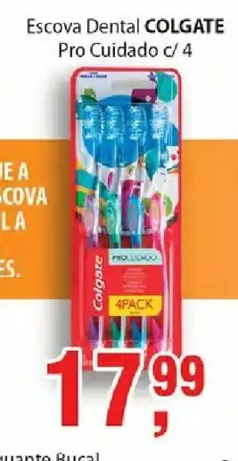 Supermercados Mundial Escova Dental Colgate Pro Cuidade c/4 oferta