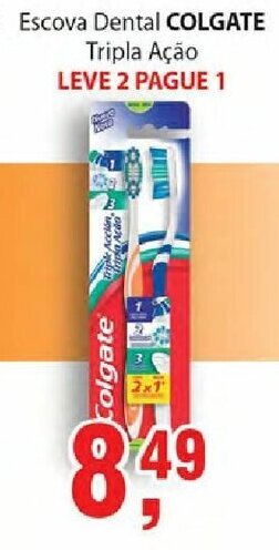 Supermercados Mundial Escova Dental Colgate Tripla Acao oferta