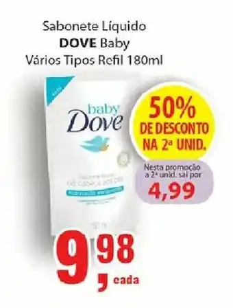Supermercados Mundial Sabonete Liquido Dove baby 180ml oferta
