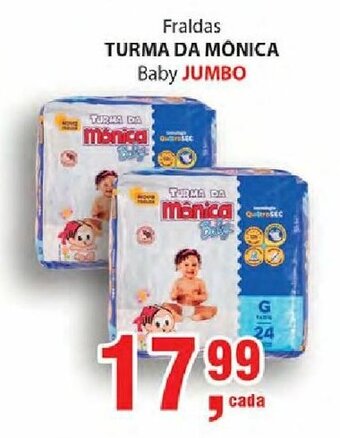 Fraldas Turma da Monica Baby Jumbo