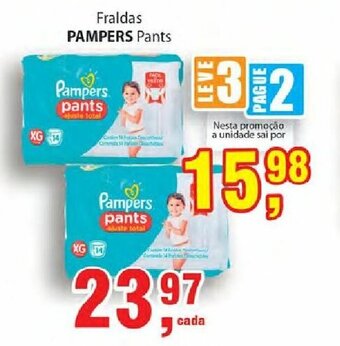Supermercados Mundial Fraldas Pampers Pants oferta