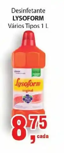 Supermercados Mundial Desinfetante Lysoform 1L oferta