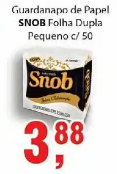 Supermercados Mundial Guardanapo de Papel Snob Folha Dupla Pequeno c/50 oferta