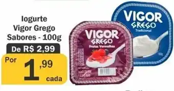 Iogurte Vigor Grego Sabores 100g