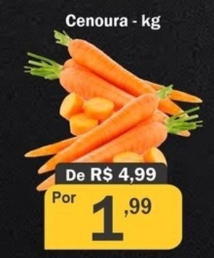 Supermercados Pedroso Cenoura 1kg oferta