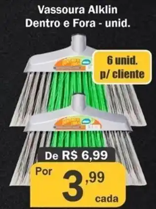 Vassoura Alklin Dentro e Fora unid.