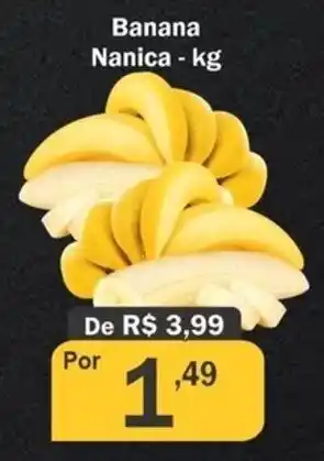 Supermercados Pedroso Banana Nanica 1kg oferta