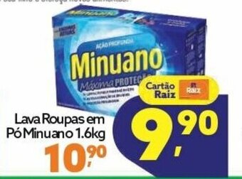 Raiz Superatacado Lava roupas em po Minuano 1.6kg oferta