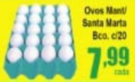 Higa's Supermercado Ovos Mant/ Santa Marta Bco. c/20 oferta