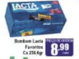 Higa's Supermercado Bombom Lacta Favoritos cx 250.6g oferta