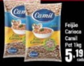 Higa's Supermercado Feijao Carioca Camil pct 1kg oferta