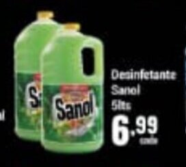 Higa's Supermercado Desinfetante Sanol 5L oferta