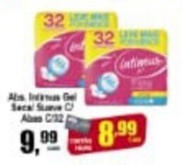 Higa's Supermercado Abs. Intimus Gel Seca/ Suave c/ Abas c/32 oferta